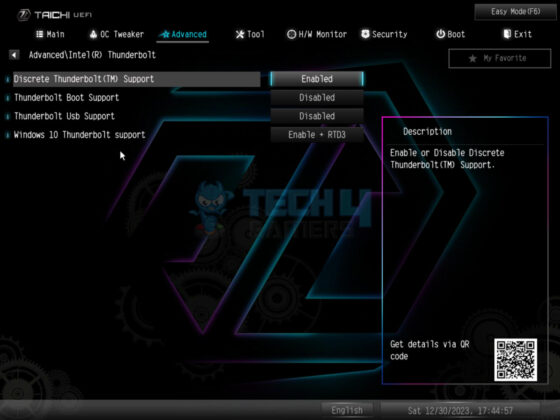 ASRock Z790 Taichi Lite - BIOS