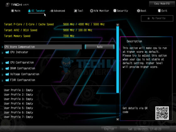 ASRock Z790 Taichi Lite - BIOS