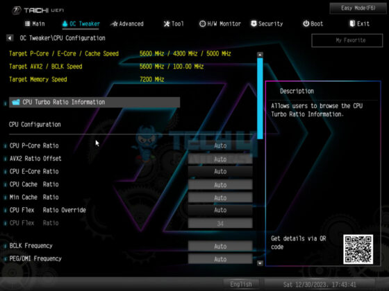 ASRock Z790 Taichi Lite - BIOS