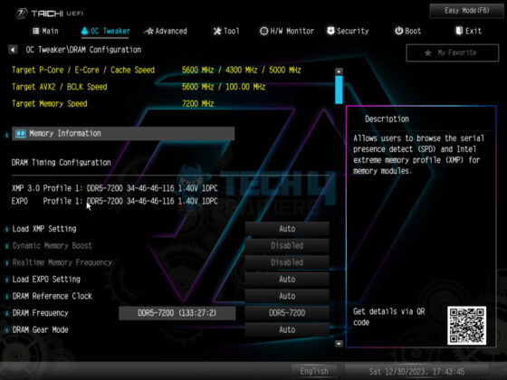 ASRock Z790 Taichi Lite - BIOS