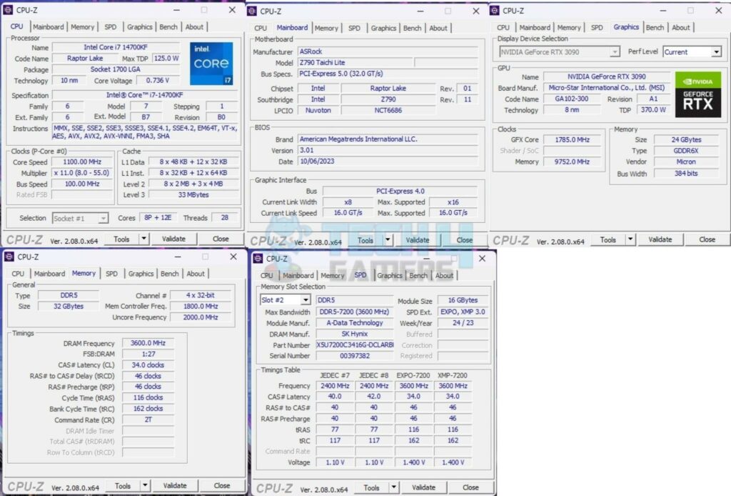 ASRock Z790 Taichi Lite — cpuz 1024x69