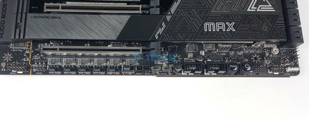 MSI Z790 ACE MAX - Connectors - Bottom Area