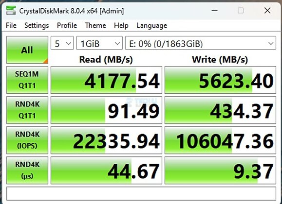 CORSAIR MP600 2TB NVMe SSD - CrystalDiskMark - Real World Demo