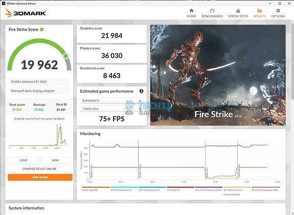 MSI B650M Project Zero - 3DMARK - Fire Strike