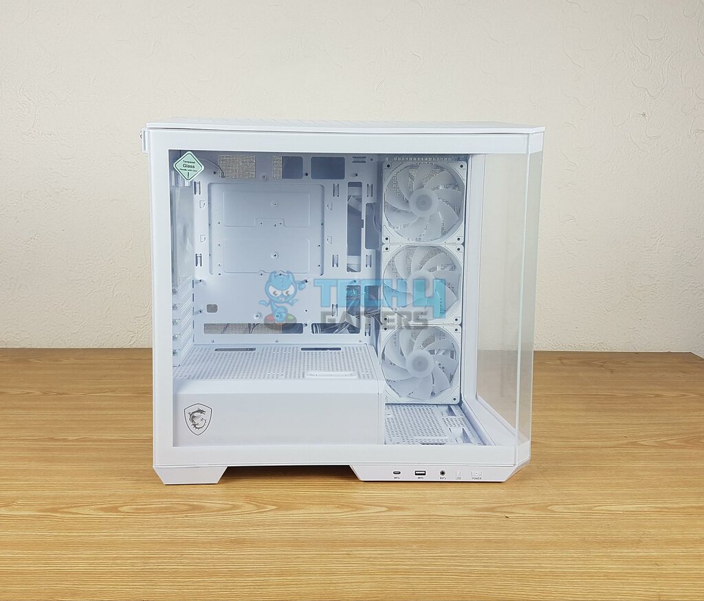 MSI MAG PANO M100R PZ White - Side View Main