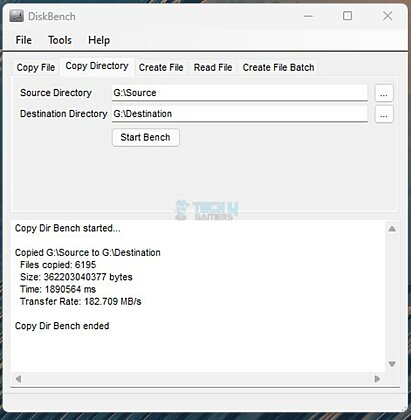 ORICO J-10 2TB NVMe SSD - Disk Bench - Copy Dir