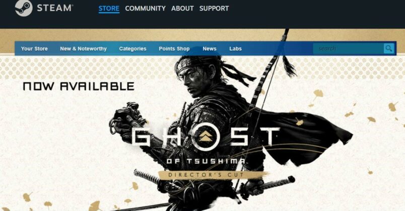 Ghost of Tsushima Steam Banner