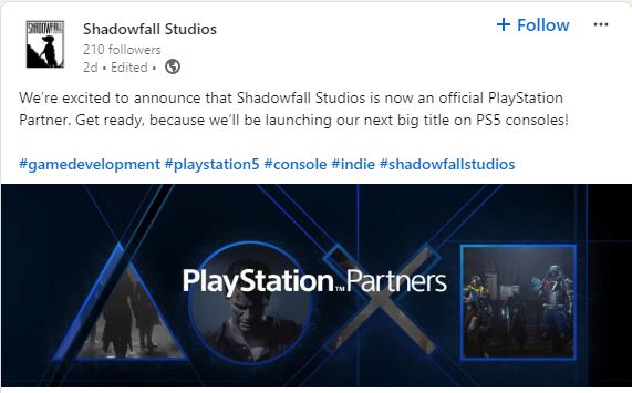 Shadowfall Studios LinkedIn