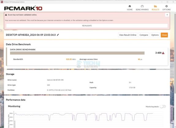 MSI B650 Tomahawk WiFi - Test Result - Storage Benchmark - Data Drive Benchmark - PCIe Gen4 NVMe drive