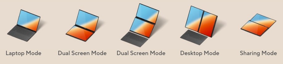 asus zenbook duo modes