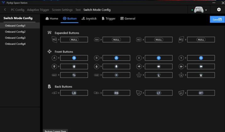 Switch Mode Config Buttons (Image By Tech4Gamers)