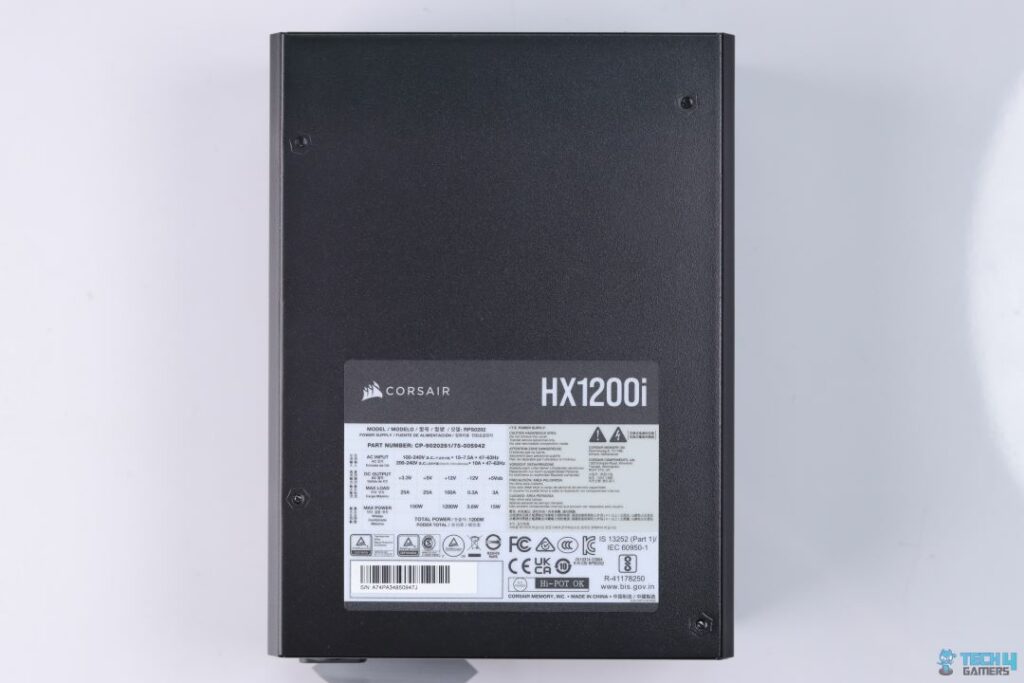 CORSAIR HX1200i PSU Specs Side