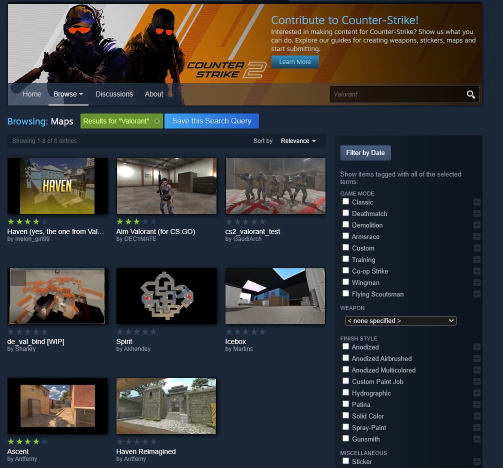 Counter-Strike Steam Workshop