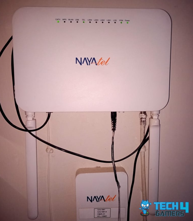 Router Attached to a Wall