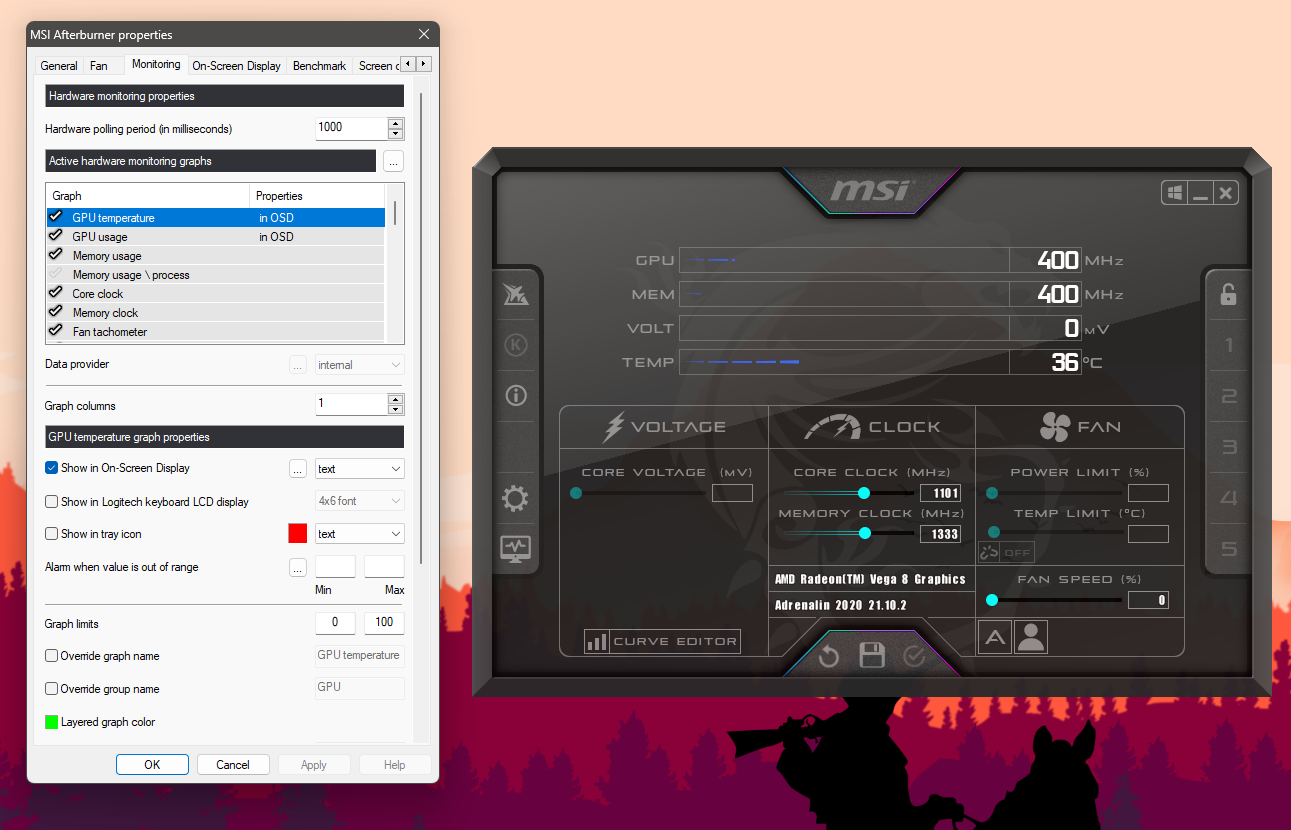 OSD Settings Menu (Image credit: Tech4Gamers)