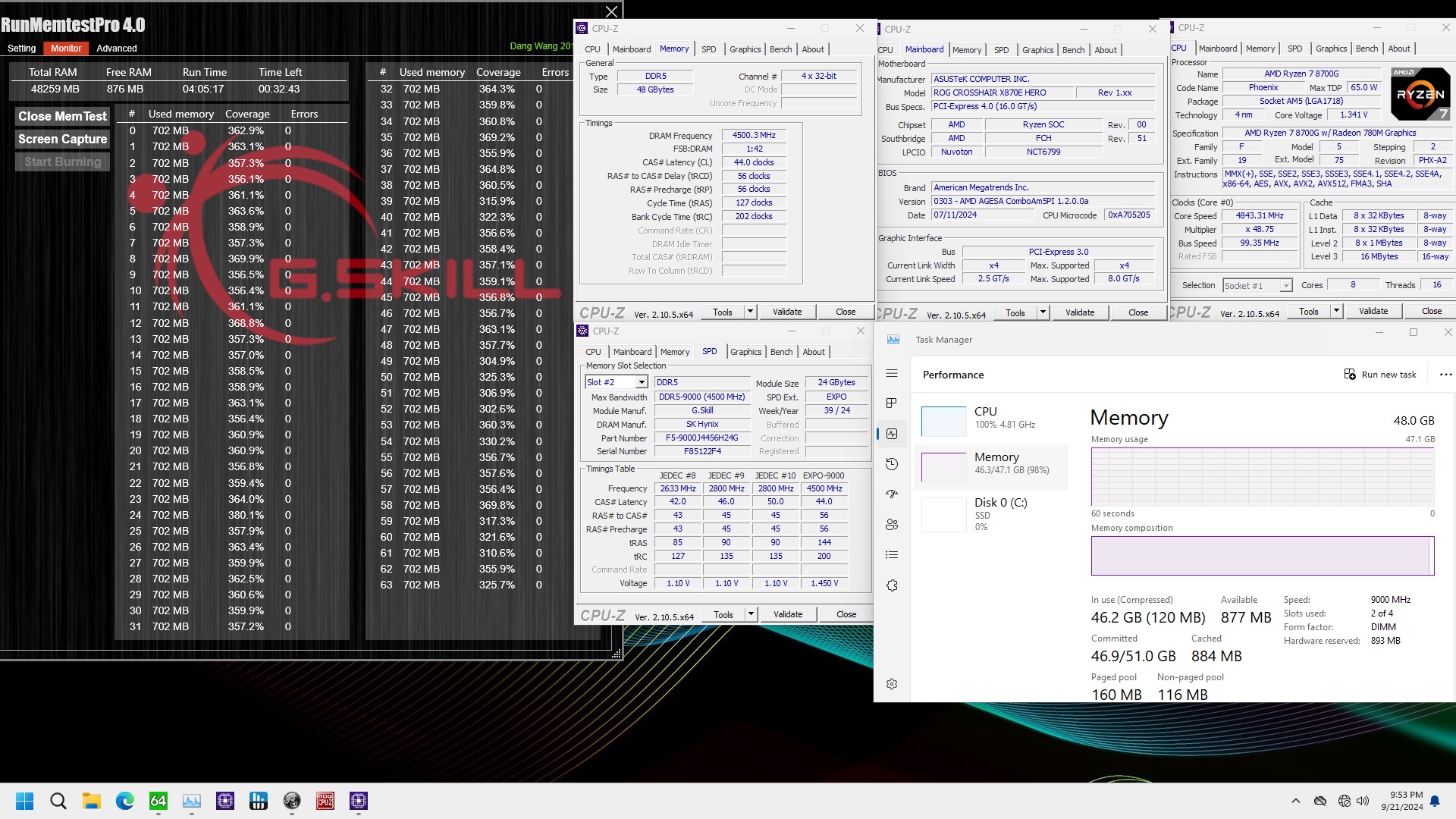 G.Skill DDR5-9000 Memory