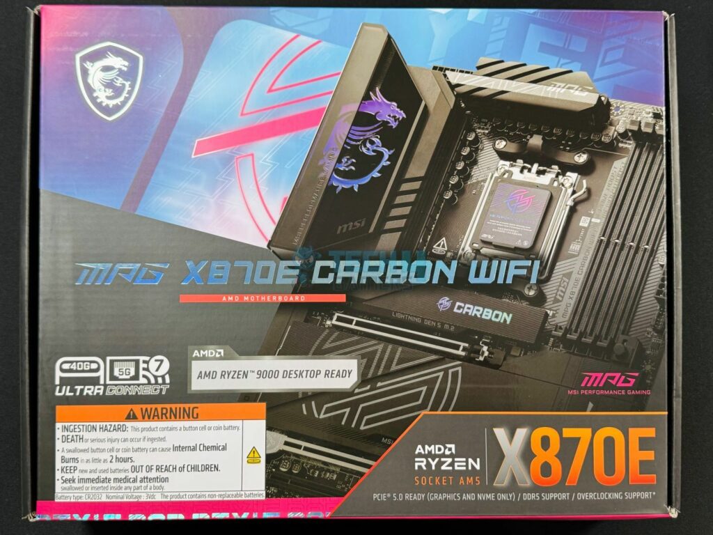 MSI MAG X870E Carbon WiFi - Box