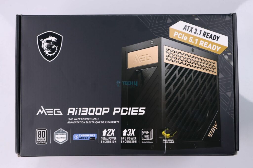 MSI MEG Ai1300P Platinum - Box Front