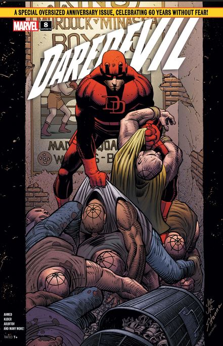 Daredevil Fighting Thugs