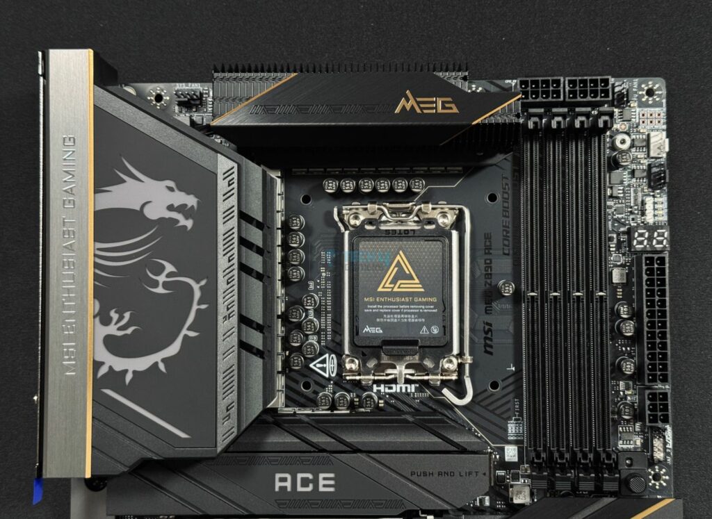 MSI MEG ACE Z890 - Upper Design