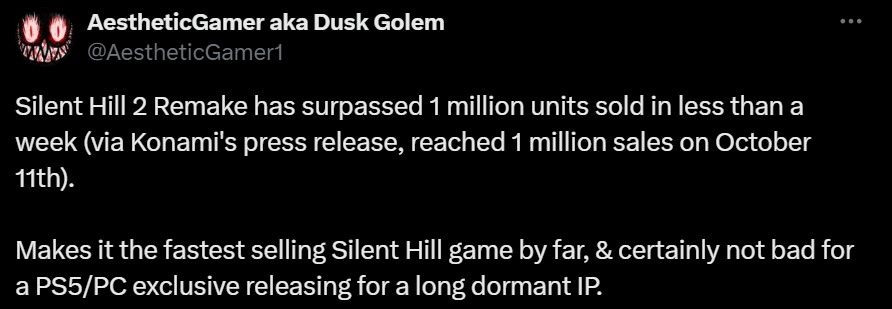 Silent Hill 2 Remake Milestone